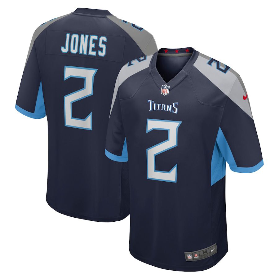 Men Tennessee Titans #2 Julio Jones Nike Navy Game NFL Jersey